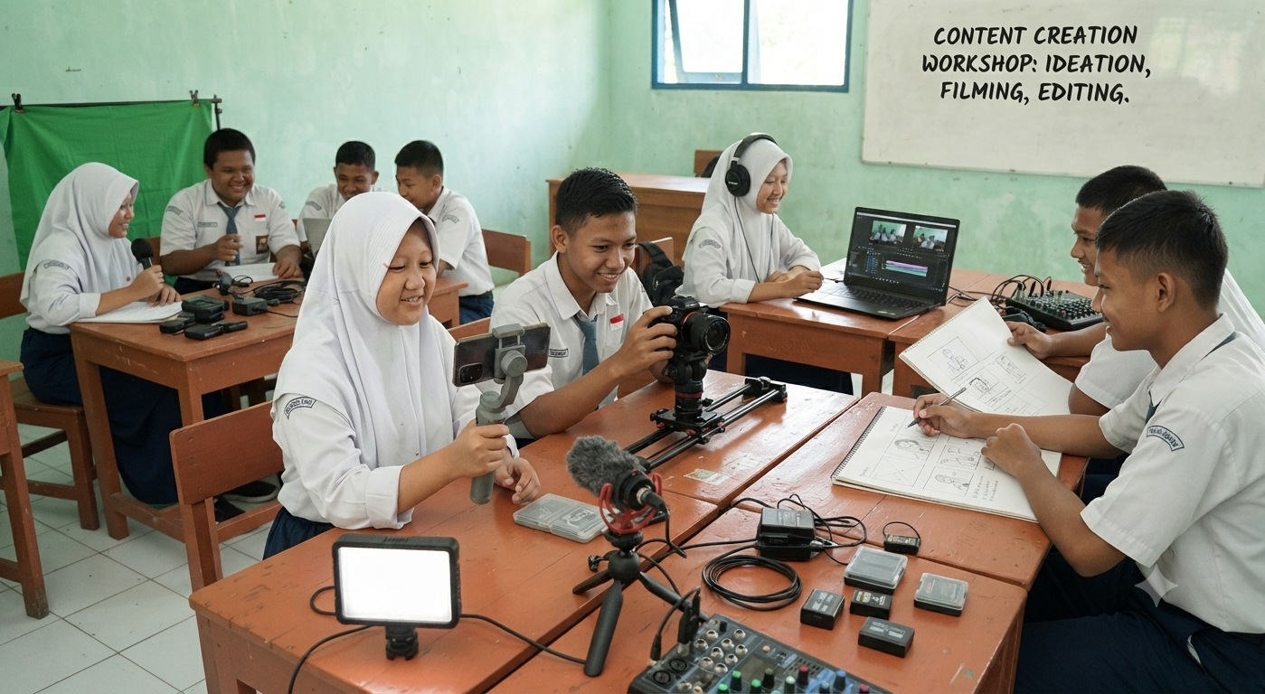 Ekstrakurikuler Content Creator SMP Taman Hidayah Cilacap: Berkarya Kreatif, Menginspirasi Positif, Menguasai Teknologi